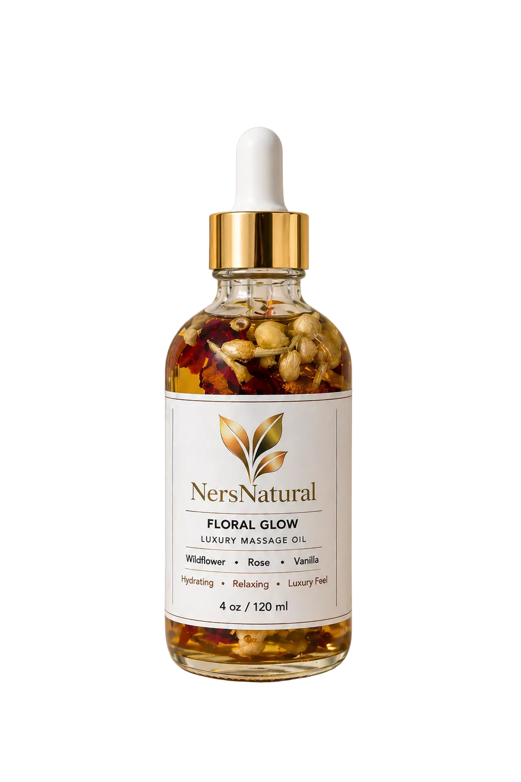 Floral Glow Massage Oil – Luxury Body Oil | NersNatural
