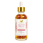 Bottle of NersNatural Velvet Blossom Luxury Body Oil with a dropper on a white background